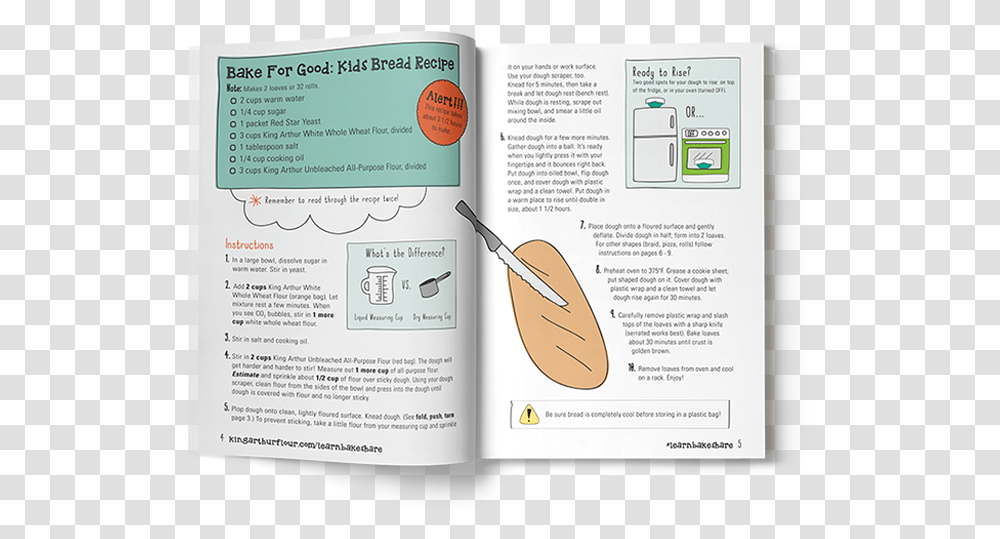 Bake For Good Kids Booklet Bake For Good Bread Recipe, Page, Flyer, Poster Transparent Png