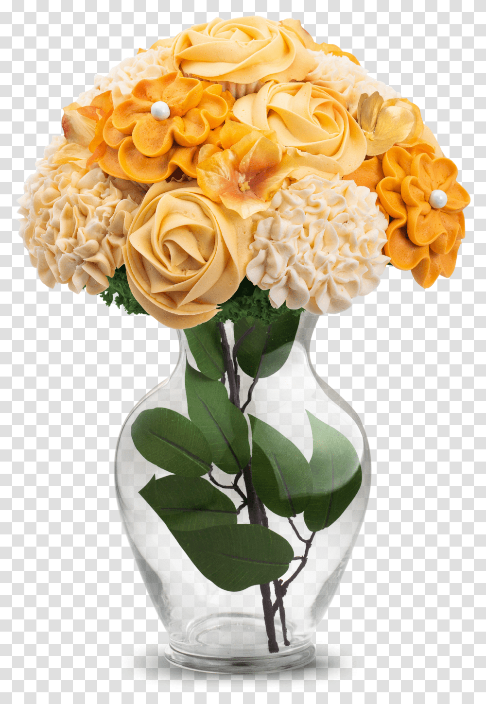 Baked Bouquet Flower & Cupcake Bouquets For Delivery Cupcake Bouquet Long Stem Transparent Png