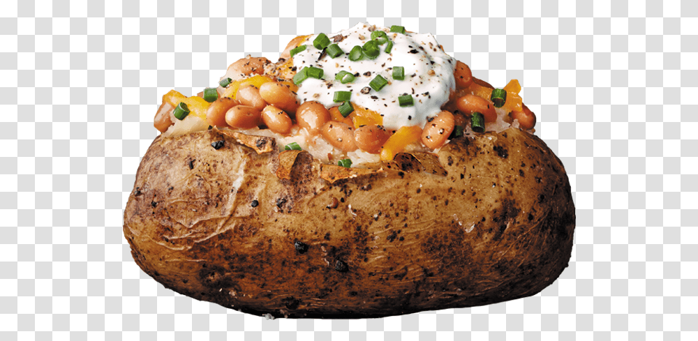 Baked Potato Background, Food, Plant, Bread, Honey Bee Transparent Png