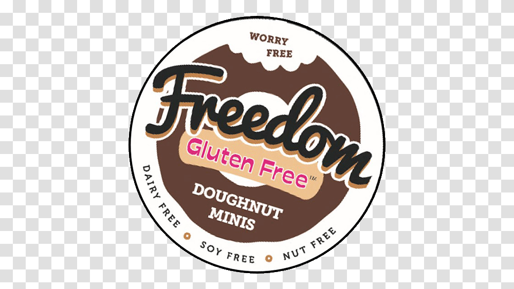 Baken Joy Gluten Free Freedom Doughnuts, Label, Text, Dessert, Food Transparent Png