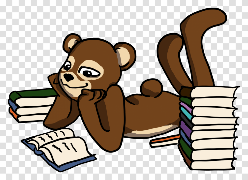 Baker Bear Reading Cartoon, Food, Sweets, Confectionery Transparent Png