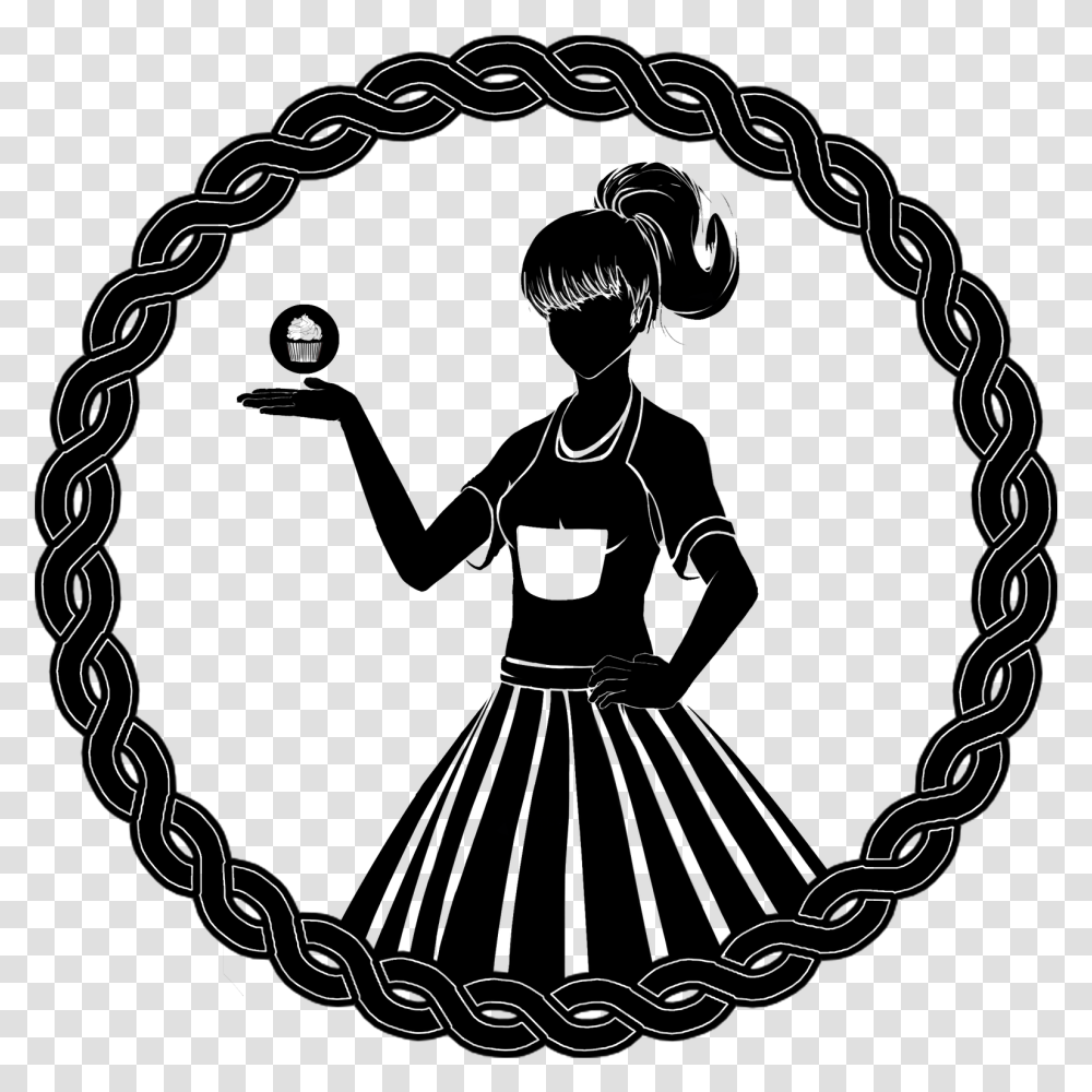 Baker Drawing Logo Bakery Girl Black And White Clipart, Silhouette, Dance, Leisure Activities, Hula Transparent Png