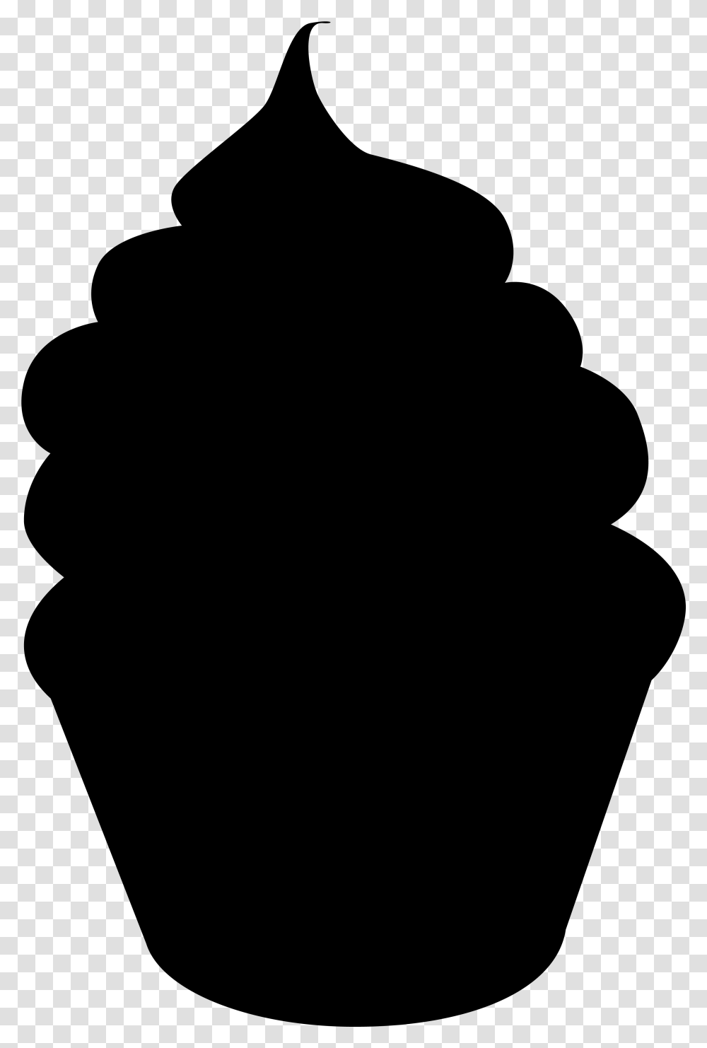 Bakers Choice Cupcake Silhouette, Gray, World Of Warcraft Transparent Png