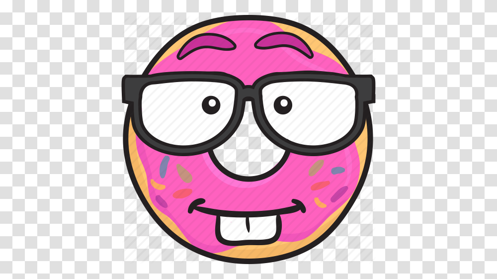 Bakery Cartoon Donut Doughnut Emoji Smiley Icon Icon Search, Sunglasses, Accessories, Label Transparent Png