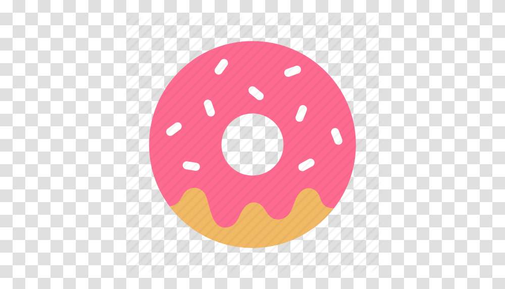 Bakery Donut Doughnut Icing Pastry Pink Sprinkles Icon, Dessert, Food, Purple, Hole Transparent Png