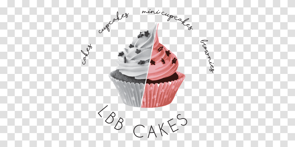 Bakery Logo Design For Lbb Cakes Cupcake, Cream, Dessert, Food, Creme Transparent Png