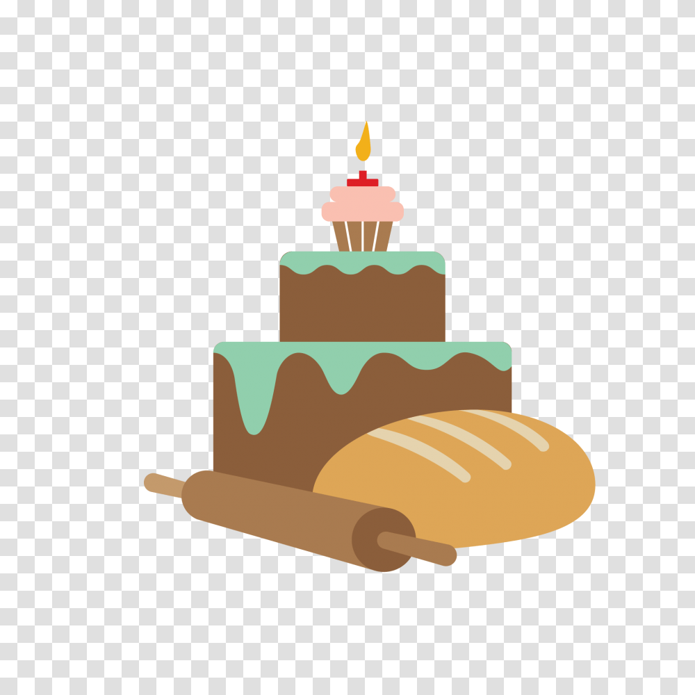 Bakery Logo Design On Behance, Candle, Birthday Cake, Dessert, Food Transparent Png