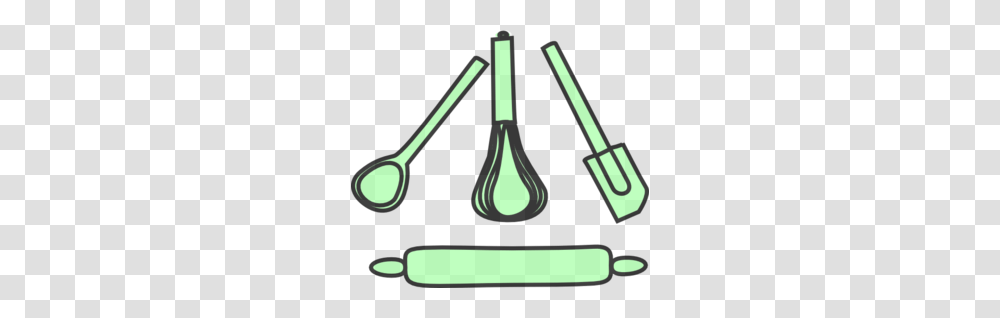 Bakery Utensils Pastel Green Clip Art, Scissors, Blade, Weapon, Weaponry Transparent Png