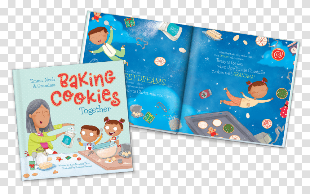 Baking Christmas Cookies Together Personalized Storybook Cartoon, Flyer, Poster, Paper, Advertisement Transparent Png