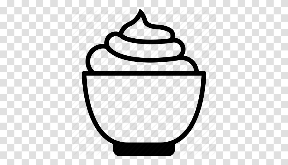 Baking Cream Dish Double Cream Kitchen Whipped Cream, Jar, Sphere, Pottery Transparent Png