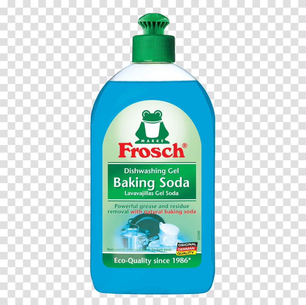 Baking Soda Washing Up Gel Frosch Uk, Bottle, Shampoo, Ketchup, Food Transparent Png