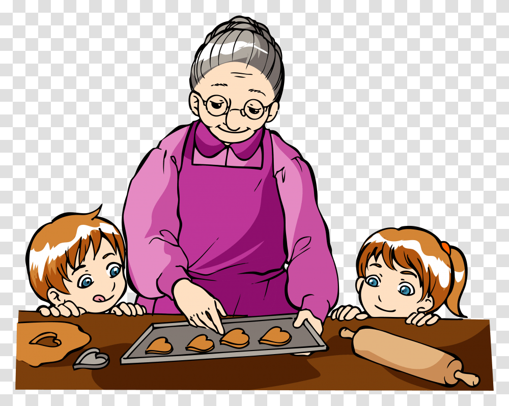 Baking With Grandma Clipart, Person, Human, Helmet Transparent Png