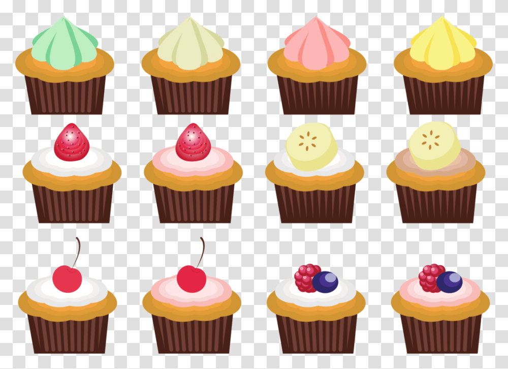 Bakingfooddessert, Cupcake, Cream, Icing, Bakery Transparent Png