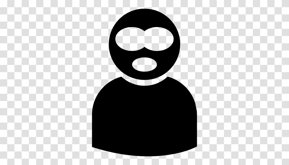 Balaclava, Stencil, Mustache, Silhouette Transparent Png