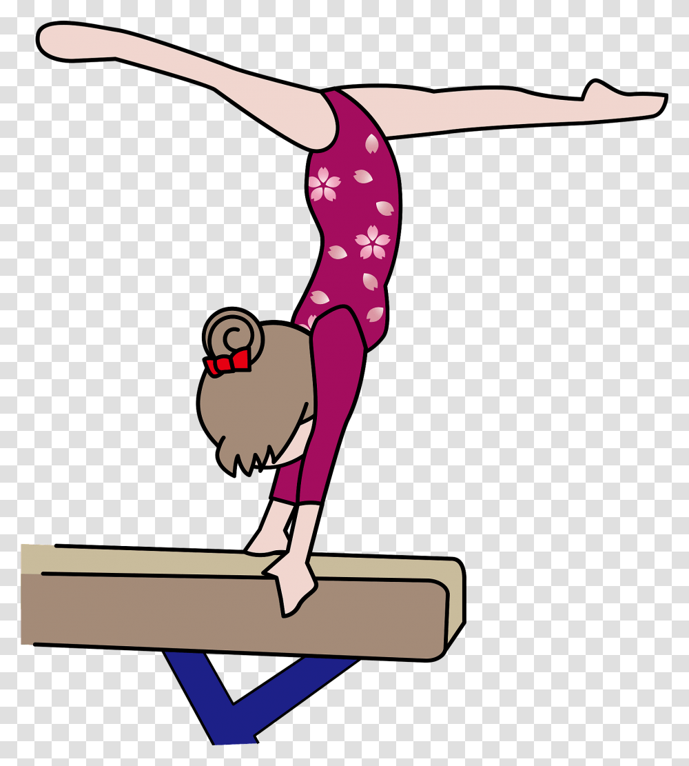 Balance Beam Gymnastics Clipart, Acrobatic, Sport, Sports, Axe Transparent Png