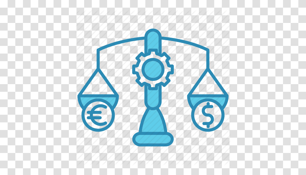 Balance Budget Dollar Euro Market Economics Money Icon, Lighting, Accessories, Crystal, Lamp Transparent Png
