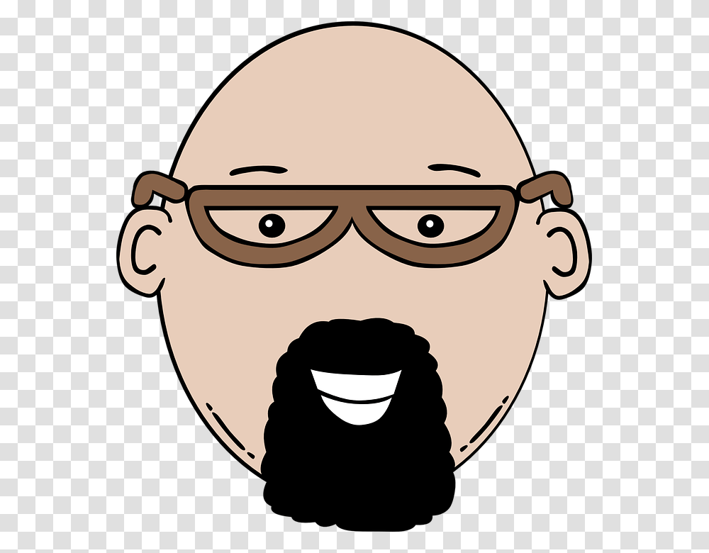 Bald Beard Clipart Explore Pictures, Face, Person, Human, Helmet Transparent Png