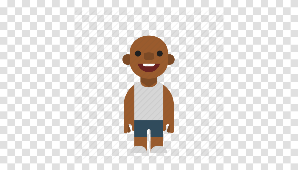 Bald Black Guy Laughing Male Man Smiling Icon, Toy, Standing, Boy Transparent Png