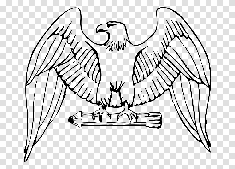 Bald Eagle Clipart Spread Wing, Gray, World Of Warcraft Transparent Png