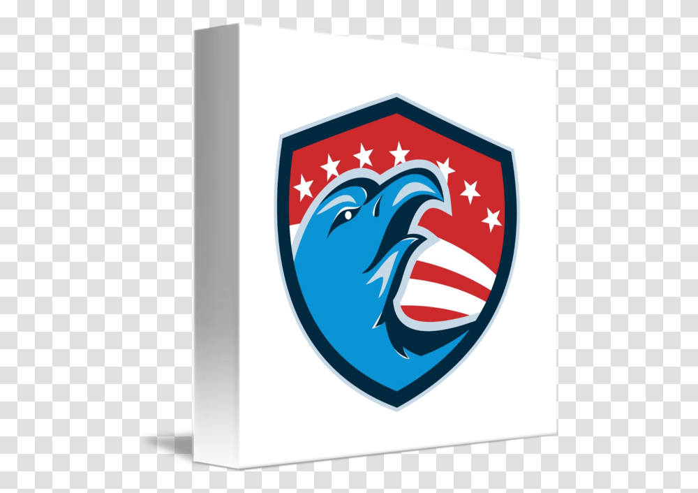 Bald Eagle Head American Stars And Stripes Shield By Aloysius Patrimonio, Armor, Symbol, Emblem, Logo Transparent Png