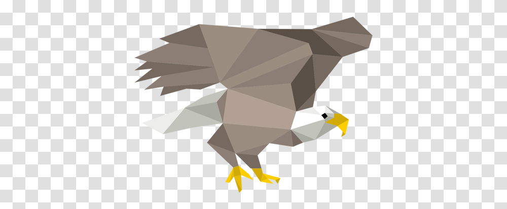 Bald Eagle Low Poly Low Poly Bird, Animal, Beak, Flying, Paper Transparent Png