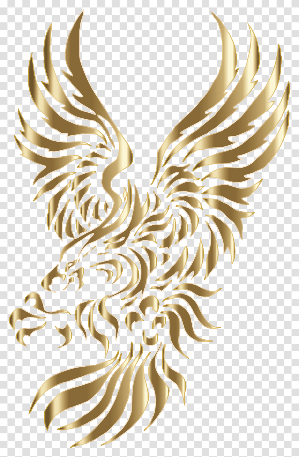 Bald Eagle Tribal Tattoo, Bird, Animal, Dragon, Poultry Transparent Png