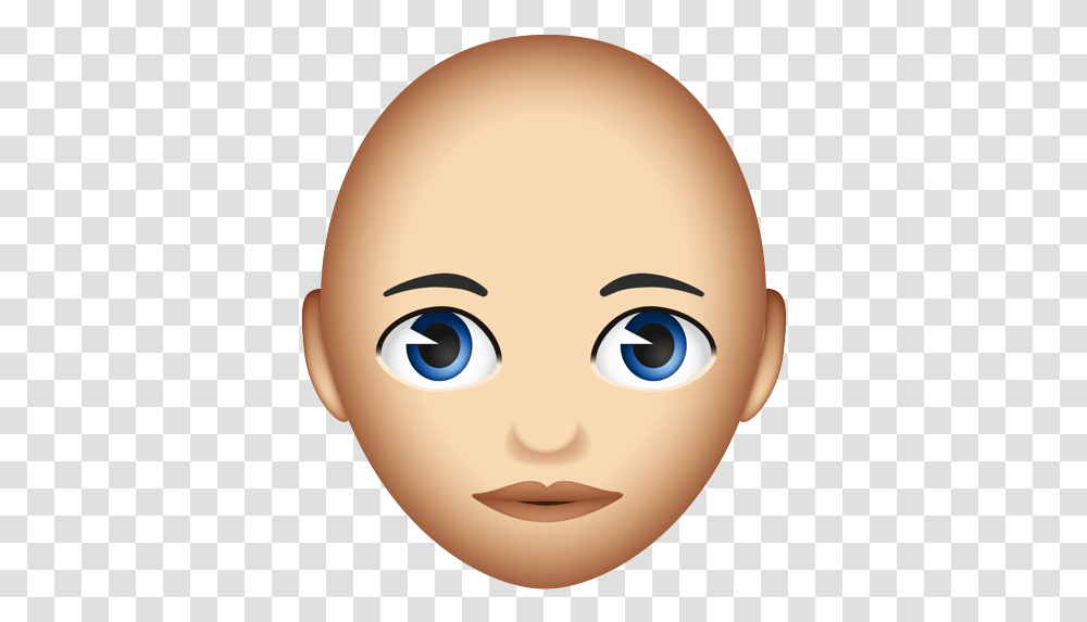 Bald Emoji, Head, Doll, Toy, Face Transparent Png