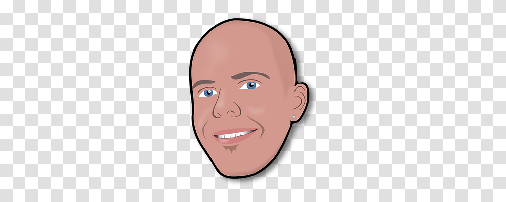 Bald Head Person, Face, Smile, Jaw Transparent Png