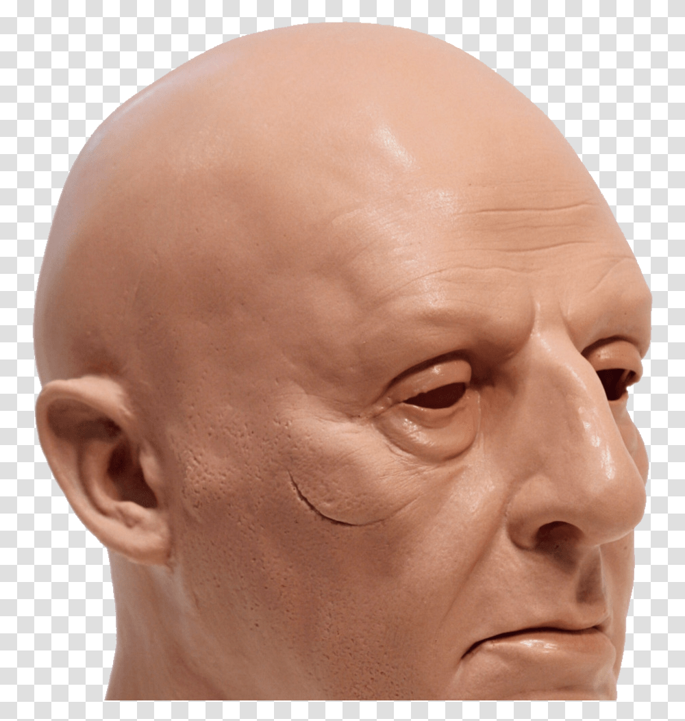Bald Man Bouncer Mask, Head, Person, Human, Face Transparent Png