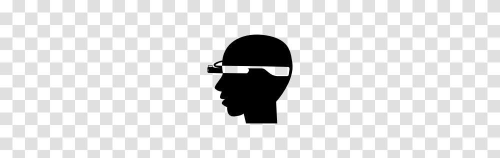 Bald Man Head Side With Google Glasses Pngicoicns Free Icon, Silhouette, Stencil, Ninja, Helmet Transparent Png