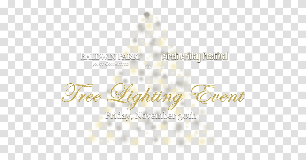 Baldwin Park Tree Lighting Event Orlando Fl Christmas Day, Text, Plant, Graphics, Art Transparent Png