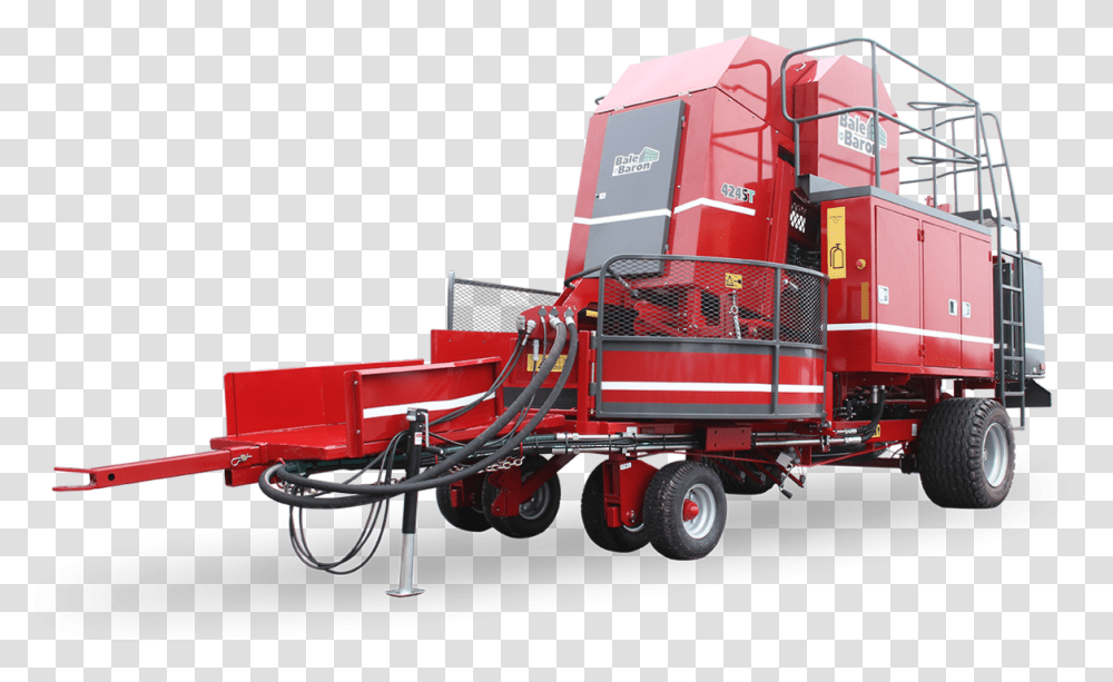 Bale Baron, Truck, Vehicle, Transportation, Fire Truck Transparent Png