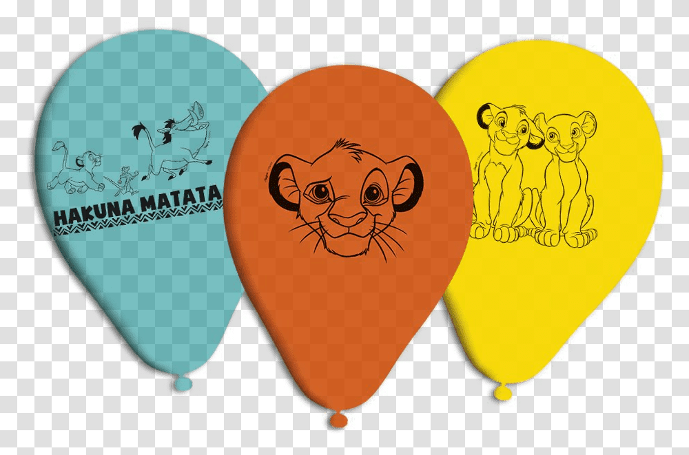 Bales De Aniversrio Bexigas Do Rei Leo Pacote Com, Plectrum, Balloon, Vehicle, Transportation Transparent Png