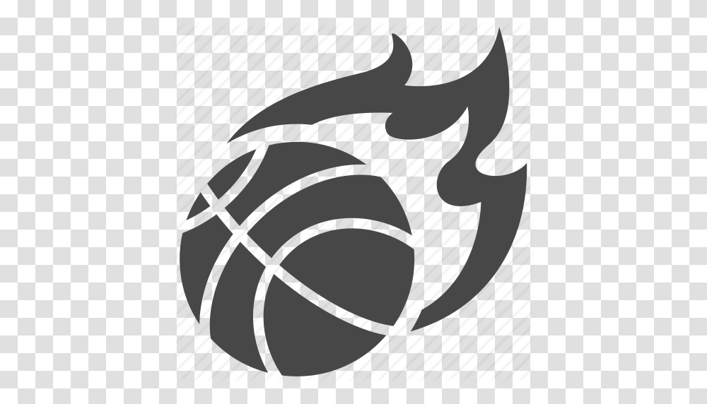 Ball Basketball Fire Nba Sport Icon, Knot Transparent Png