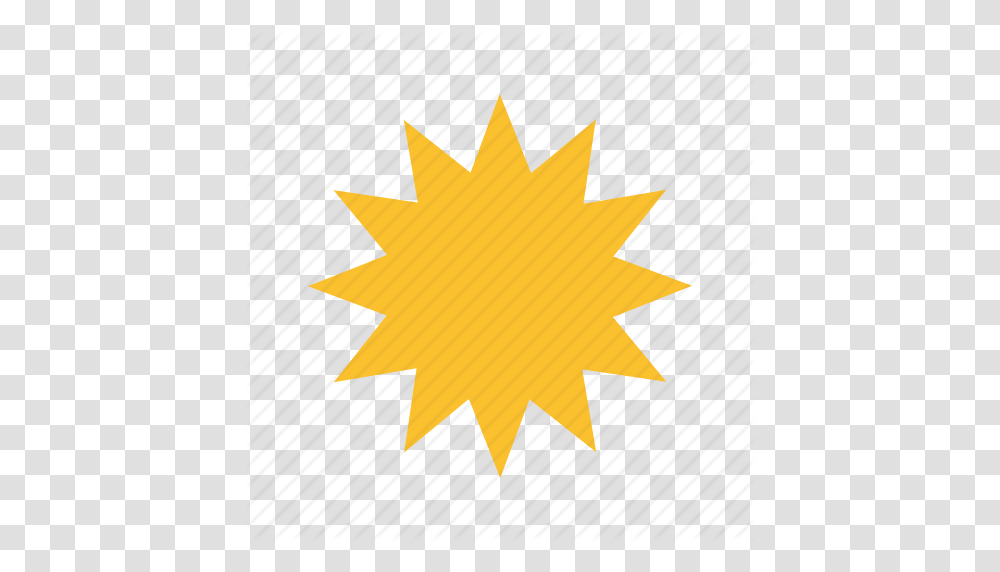 Ball Blast Bomb Explosion Fire Light Yellow Icon, Leaf, Plant, Star Symbol Transparent Png