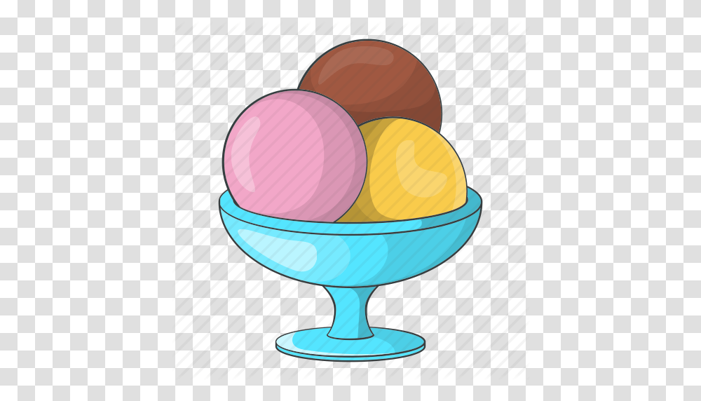 Ball Bowl Cafe Cartoon Cream Design Ice Icon, Food, Egg, Sweets, Confectionery Transparent Png