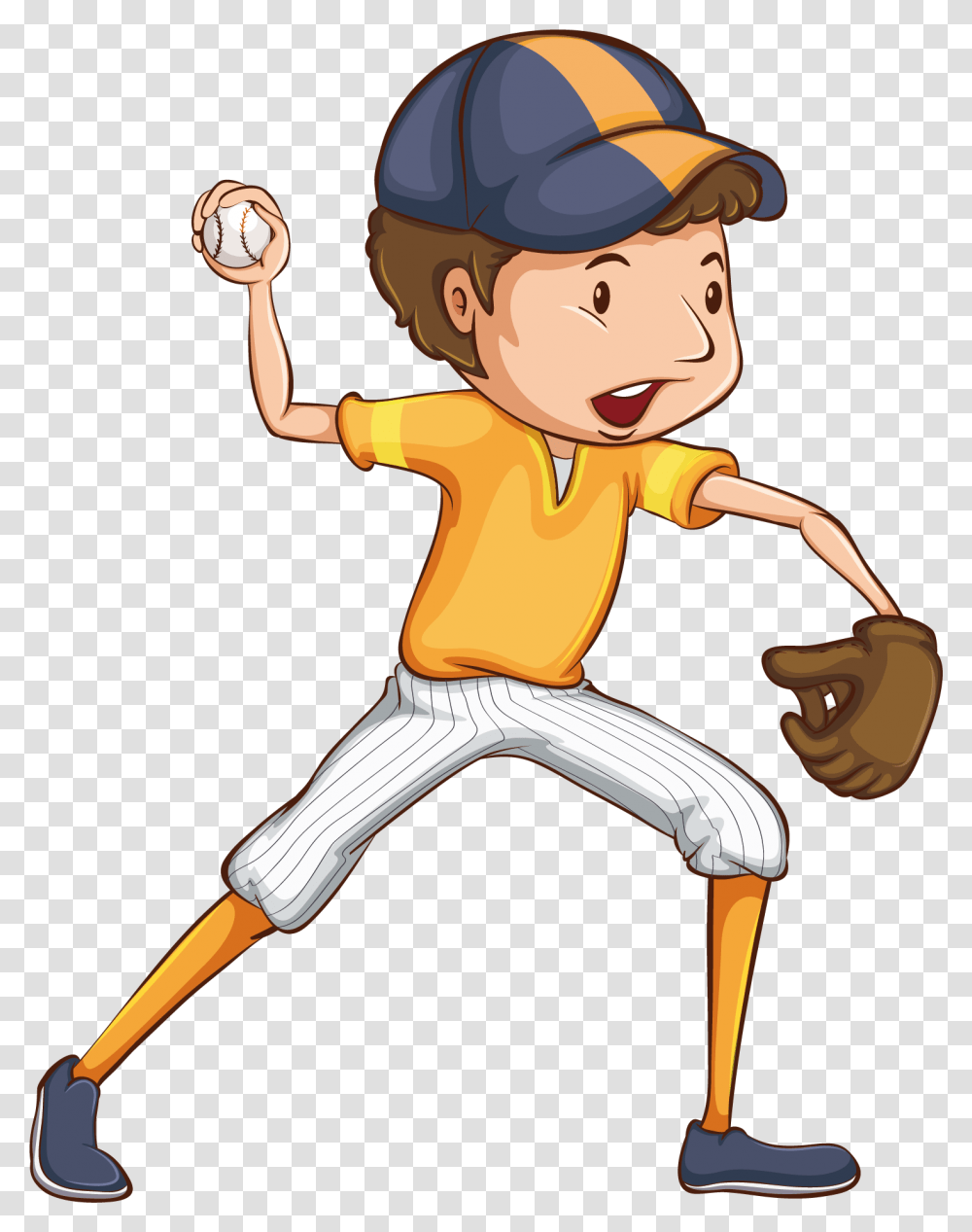 Ball Cartoon Illustration Game Play Baseball Cartoon, Person, Helmet, People Transparent Png