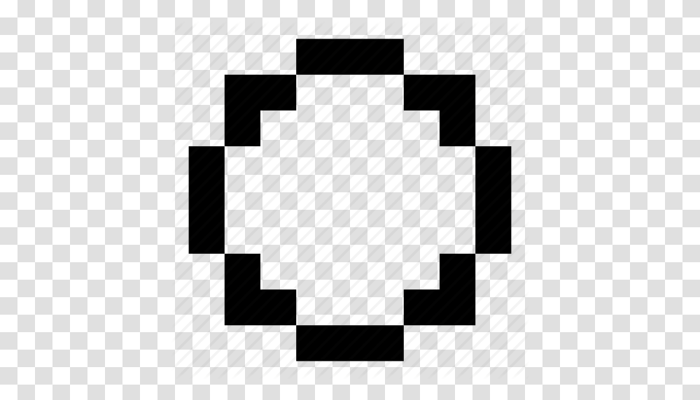 Ball Circle Game Pixel Art Pixelated Round Icon, Plan, Plot, Diagram, Tabletop Transparent Png