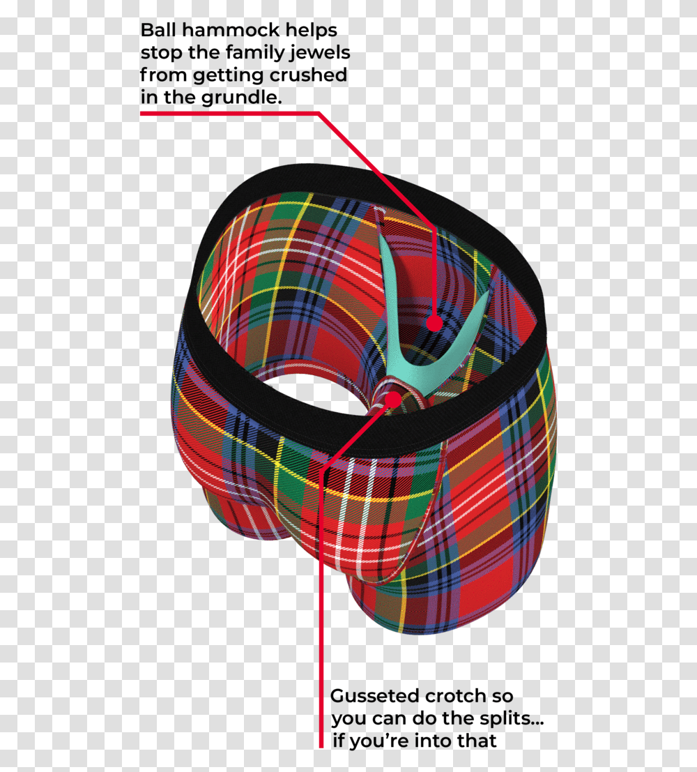 Ball Hammock Boxers Shinesty, Tartan, Plaid, Accessories, Accessory Transparent Png