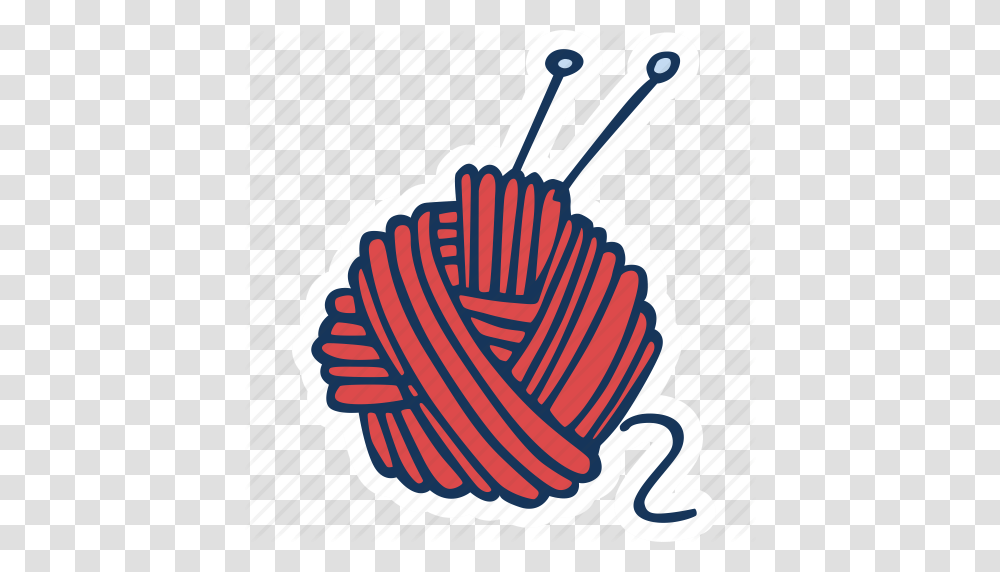 Ball Hand Made Hobby Knitting Sweater Yarn Icon, Logo, Trademark, Leisure Activities Transparent Png