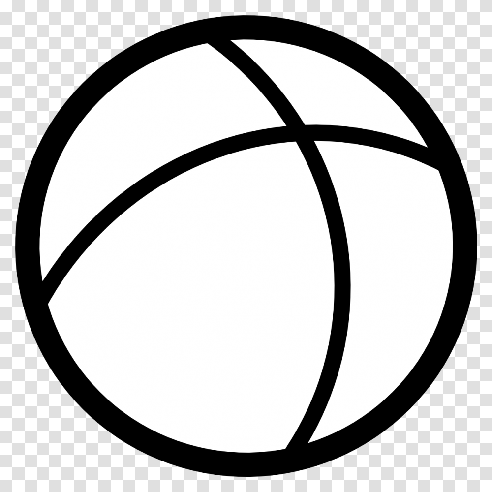 Ball Icon Black White Line Ball Clip Art Black And White, Lamp, Sport, Sports, Team Sport Transparent Png