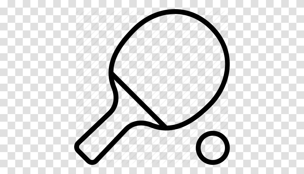 Ball Paddle Ping Pong Racket Table Tennis Icon, Apparel, Hat, Bonnet Transparent Png