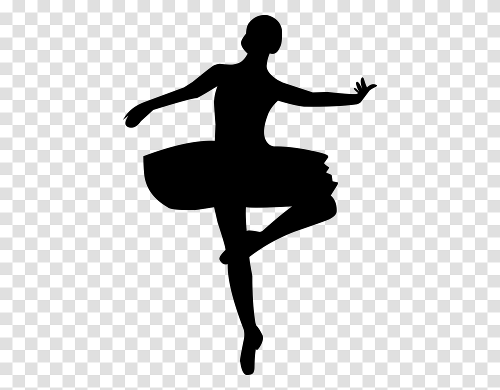 Ballerina Ballet Dance Dancing Female Girl Nutcracker Silhouette, Gray, World Of Warcraft Transparent Png