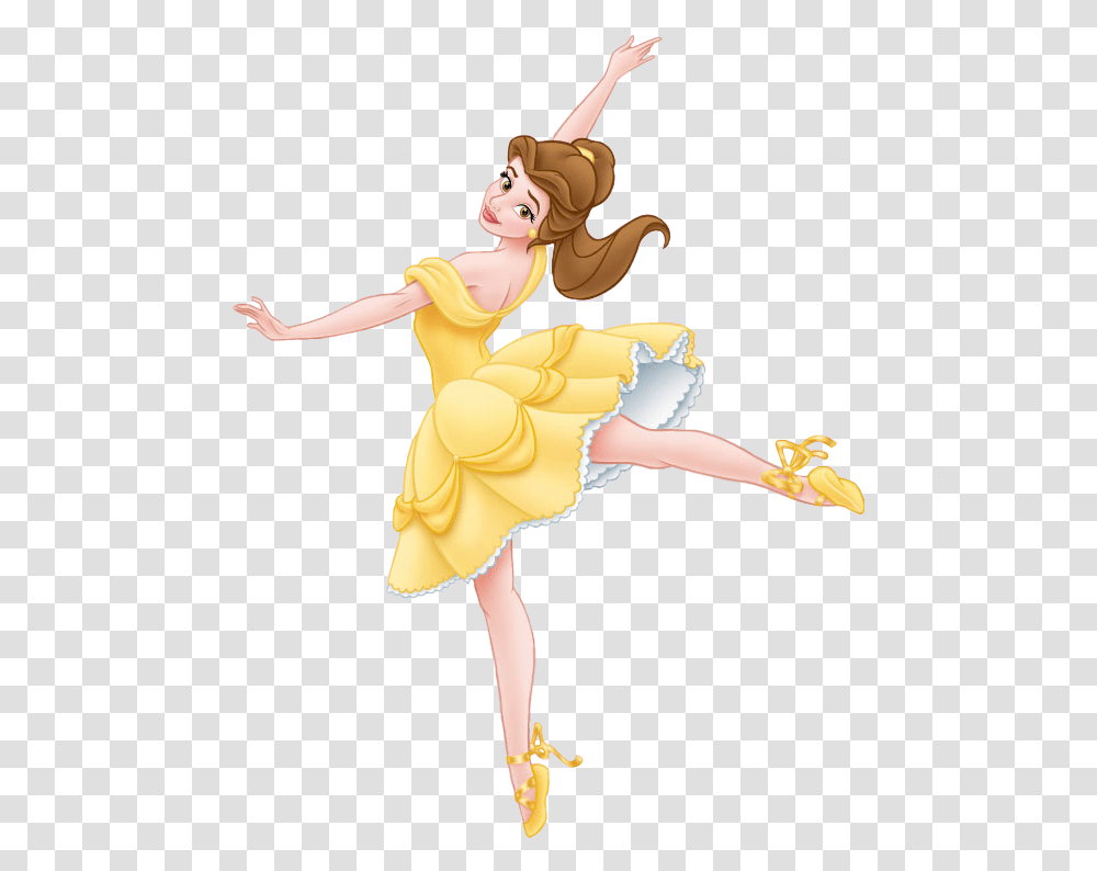 Ballerina Clipart Belle Disney Princess Ballerina Belle, Person, Dance Pose, Leisure Activities, Costume Transparent Png