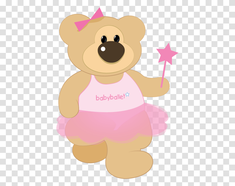 Ballerina Clipart Teddy Bear Baby Ballet Twinkle Bear, Toy, Plush, Cupid Transparent Png