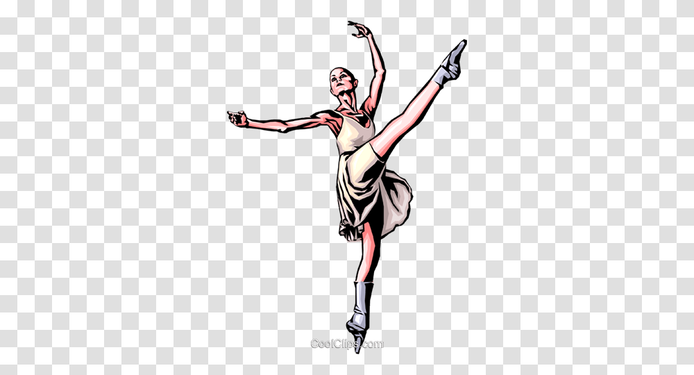 Ballerina Royalty Free Vector Clip Art Illustration, Dance, Person, Human, Ballet Transparent Png