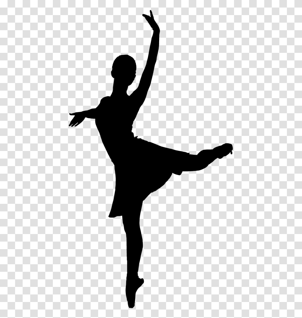 Ballerina Silhouette Contemporary Dance Silhouette, Gray, World Of Warcraft Transparent Png