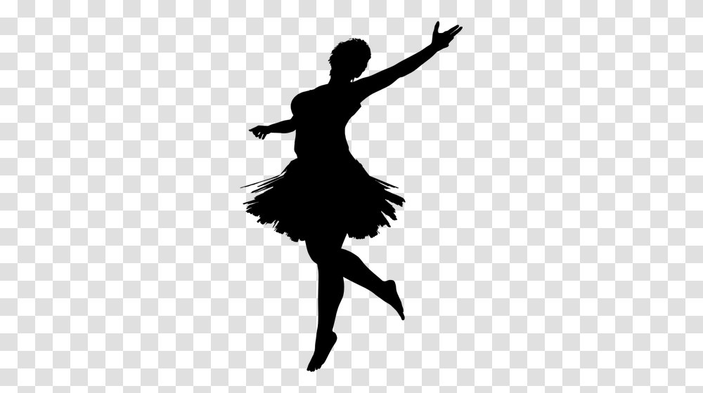 Ballerina Silhouette Dancing Girl Silhouette, Gray, World Of Warcraft Transparent Png