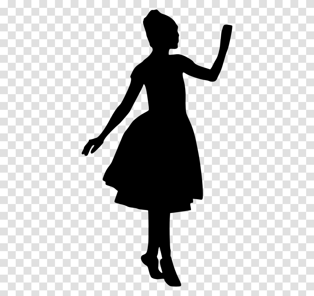 Ballerina Silhouette Free Image Person Dress Silhouette Background, Female, Woman, Girl Transparent Png