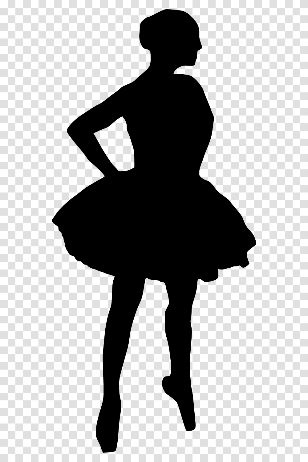 Ballerina Silhouette Little Girl Silhouette Background, Dance, Person, Human, Ballet Transparent Png
